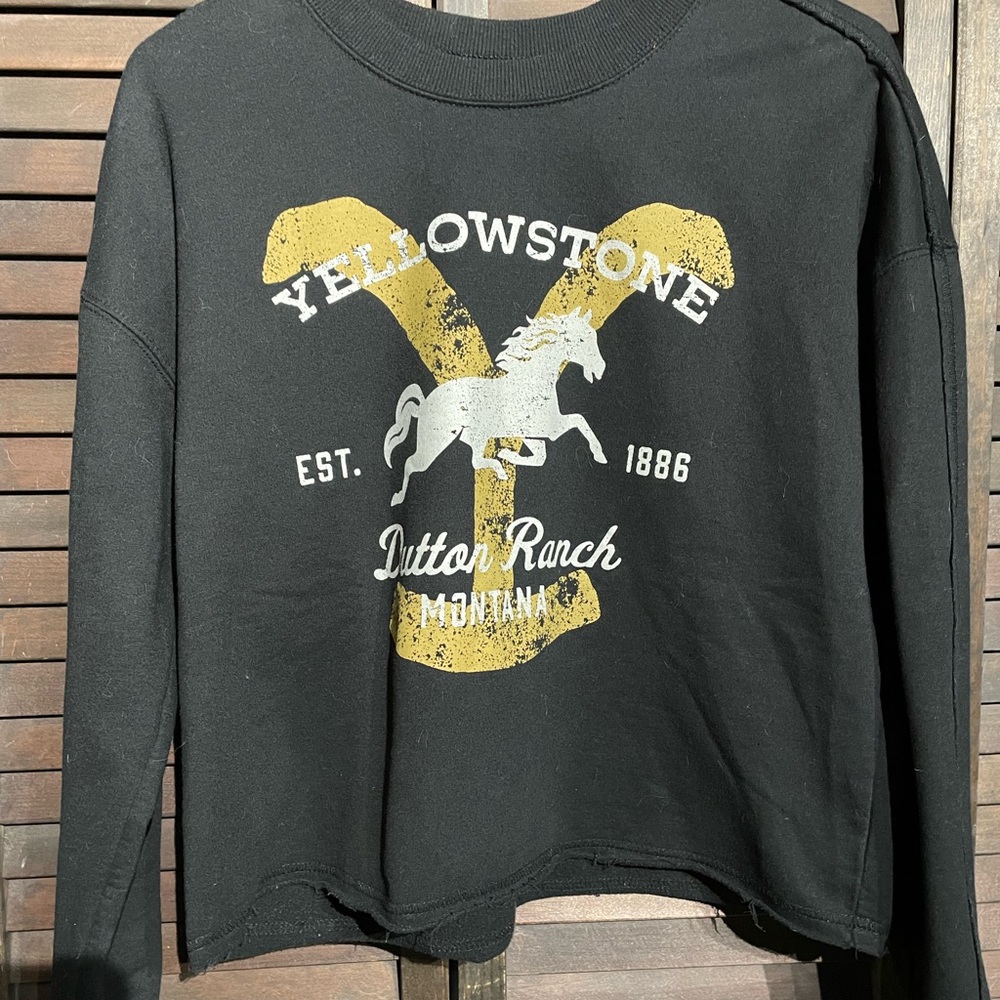 Yellowstone Dutton Ranch Black Sweatshirt